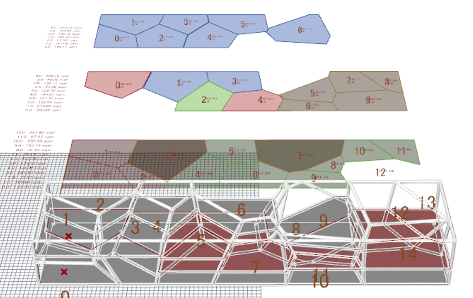 The final design selected for the complex-shaped building